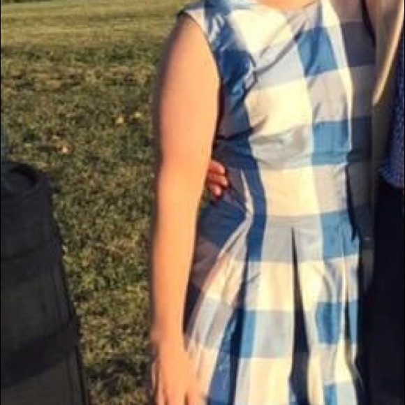 Sara Campbell 4 Blue and White fit and flare dress - Picture 10 of 10